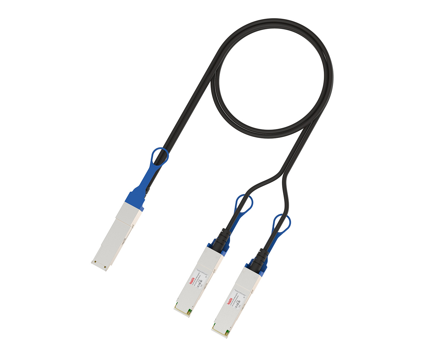100G Passive Breakout DAC, QSFP28 to 2×QSFP28