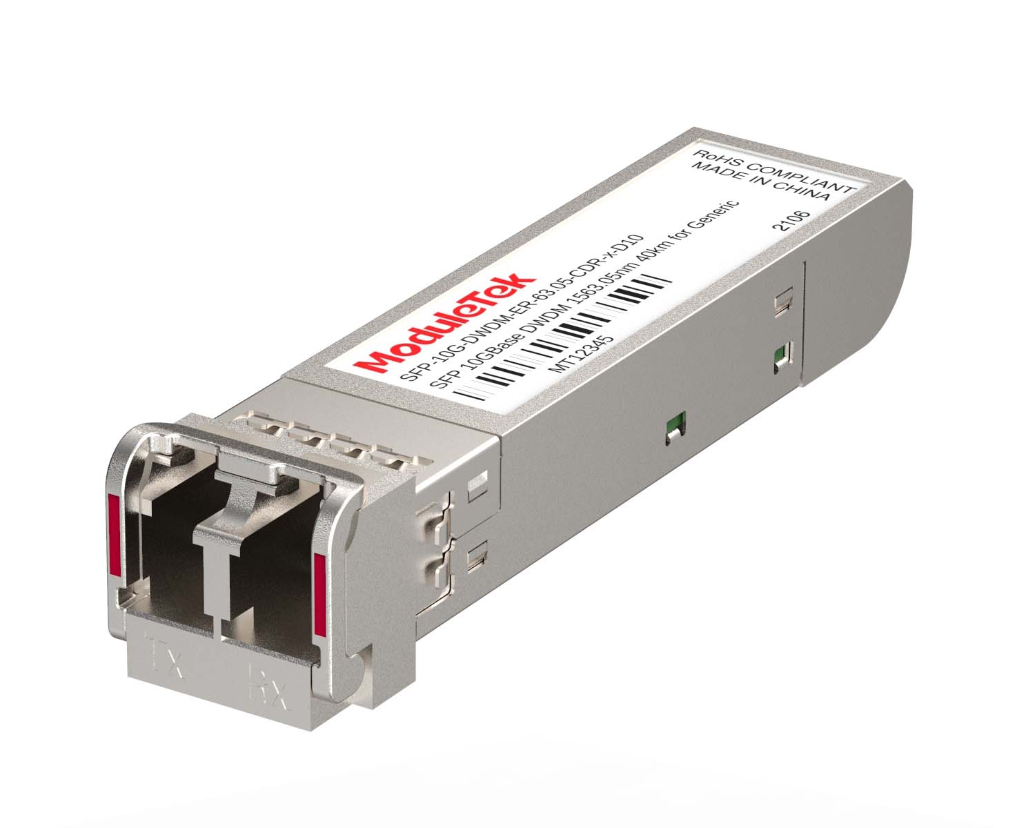 10G SFP+ DWDM, 40km, with CDR