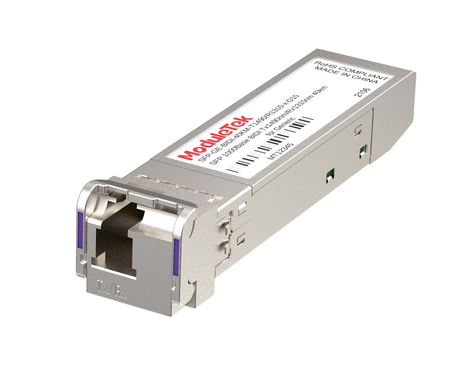 1G SFP BiDi, 40km, Tx-1490/Rx-1310