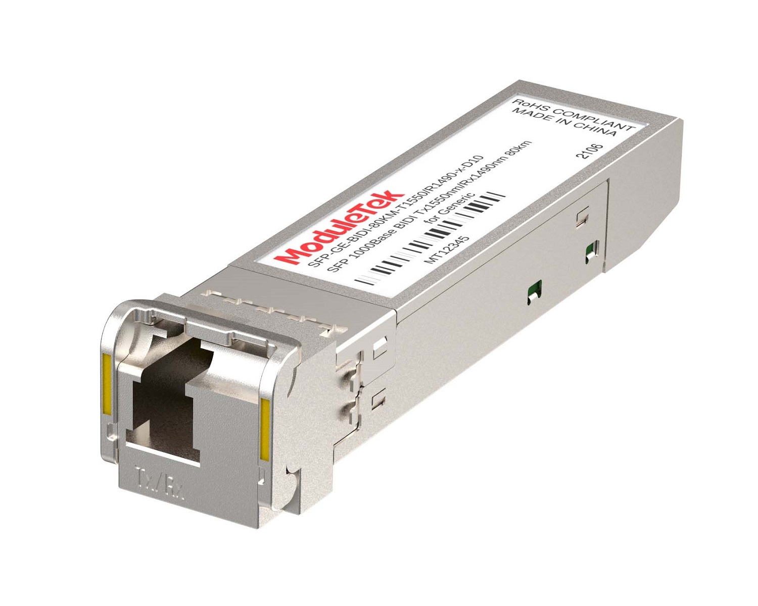 1G SFP BiDi, 80km, Tx-1550/Rx-1490