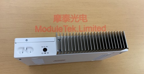 Back of MIKROTIK CRS309-1G-8S Switch
