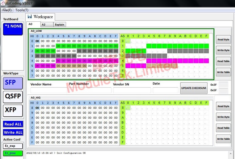 EzCoding program interface