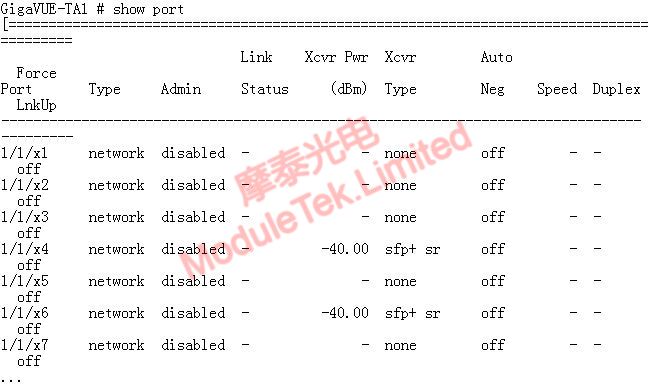 Port Status
