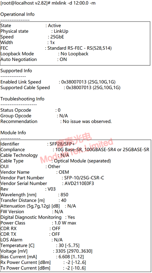 View interface FEC mode