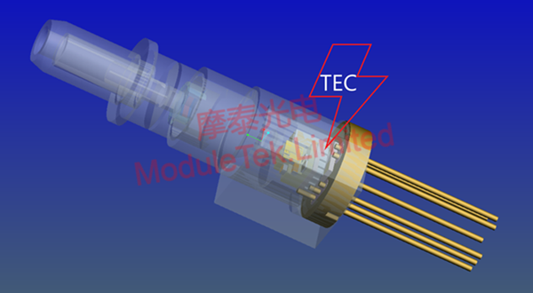  带TEC的EML TOSA结构示意图