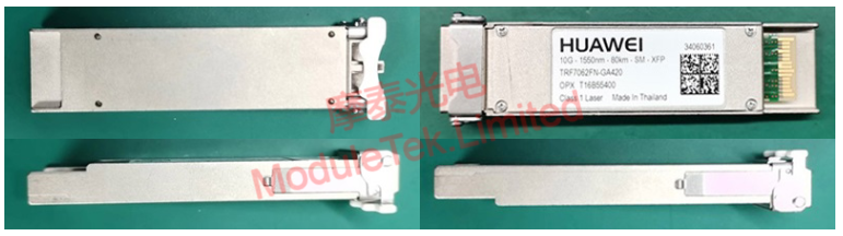 华为 XFP-10G-1550NM-80KM-SM 光模块实物外观