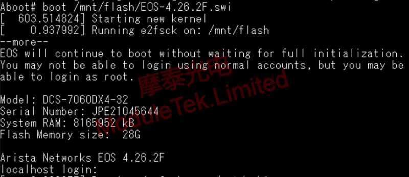Booting a newly imported system