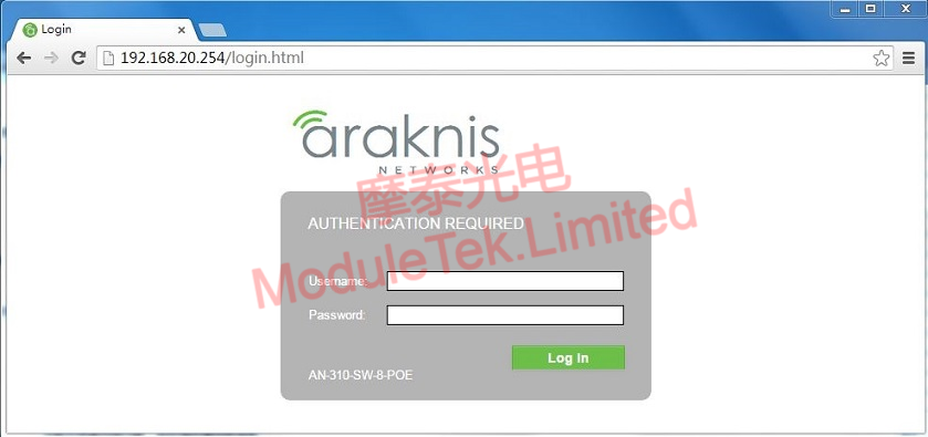 WEB login interface